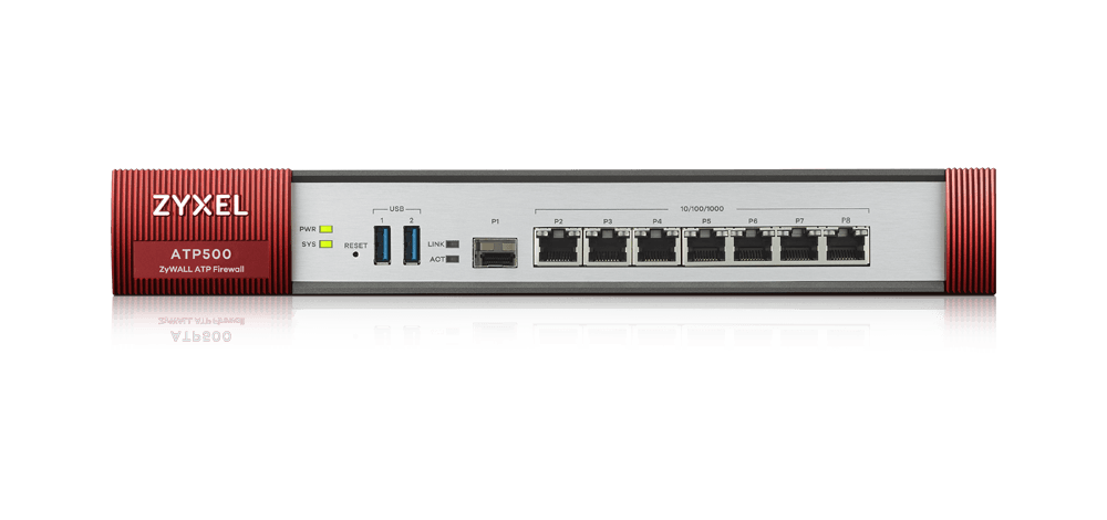 Zyxel ATP500 Firewall ATP Series, 7 ports Gigabit, SFP, USB, Bundle 1 an