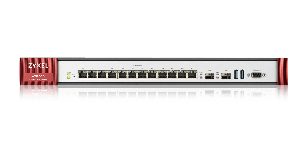 Zyxel ATP800 Firewall ATP Series, 12 Ports Gigabit, 2 SFP, Bundle 1 an