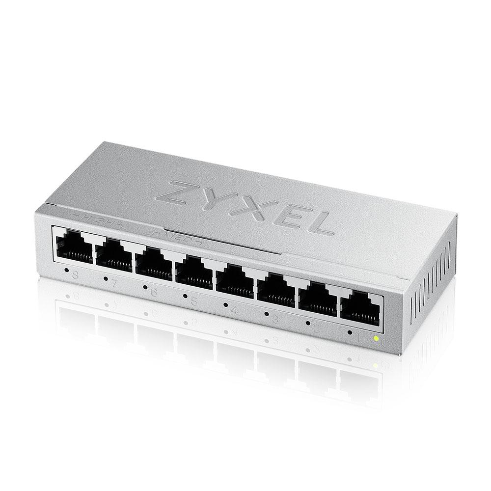 Zyxel GS-108BV5 Switch Ethernet Gigabit 8 Ports Desktop MINI Unmanaged